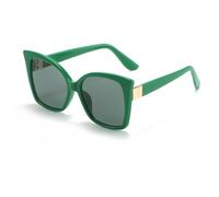 ZCCZJS New 2025 Square Frame Fashion Cat's Eye Sunglasses Personalized Cateye Frame Street Shoot Versatile Sun Glasses Female