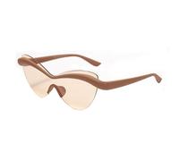 ZCCZJS New 2025 Women's Frameless One piece Jelly Color Sunglasses Fashion One piece Ocean Film Network Red Sunvisor