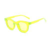 ZCCZJS Popular Fashion Round Colorful Women Sunglasses Retro Trending Jelly Color Eyewear Shades UV400 Men Sun Glasses