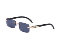 ZCCZJS -Retro Rimless Sunglasses Women Fashion Small Rectangle Luxury Sun Glasses Men Shades Vintage Frameless Sunglass