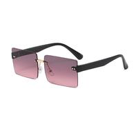 ZCCZJS Retro Sunglasses Women Rimless Gradient Sun Glasses Shades Cutting Lens Ladies Frameless Eyeglasses