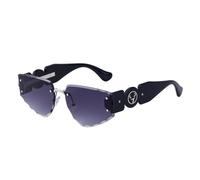 ZCCZJS Rimless Punk Sunglasses Women Men Cat Eye Sun Glasses For Ladies vintage square Frameless Eyewear Shades UV400