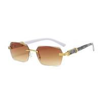 ZCCZJS Rimless Sunglasses Man Frameless Gradient Sun Glasses Woman Vintage