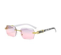 ZCCZJS Rimless Sunglasses Man Frameless Gradient Sun Glasses Woman Vintage