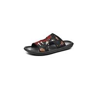 ZCCZJS Sandals Men Slippers Men Summer Flat Sandals Casual Beach Flip Flop Men Non-slip Indoor House Home Slipper(Schwarz,6.5)