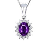 ZCCZJS sapphire diamond pendant party wedding pendants chain necklace for women charm jewelry Made in China