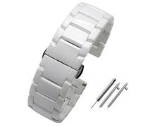 ZCCZJS Smart watchband 20mm 22mm Ceramic Bracelet for Gear S2 S3 S4 Replacement Strap for watch2 Pro gt2 Magic Bands (Color : Red Black, Size : 18mm)