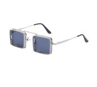 ZCCZJS Square Punk Sunglasses For Men Steampunk Fashion Glasses Retro Shades Vintage