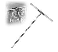 ZCCZJS Squeegee Broom for Floor, with Brush and 2 Scrape, 49'' Adjustable Handle Silicon Broom, Magic Broom Squeegee for Smooth Floors,Rugs,Windows