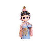 ZCCZJS Table Desktop Decor Chinese Style Q Version Of Peking Opera Character Decorations For Girls With Antique Doll Gifts Statue Ornament (Color : Grey, Size : Large)