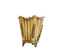 ZCCZJS Table Desktop Decor Retro Desktop Pen Holder Decoration Light Luxury Creative Desktop Makeup Brush Small Storage Bucket Decoration Decoration Statue Ornament