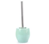 ZCCZJS Toilet brush holder Creative Simple Long Handle Toilet Brush Ceramic Durable Toilet Brush Bathroom Cleaning Brush Set Toilet Brushes,Toilet Brush with Holder (A)