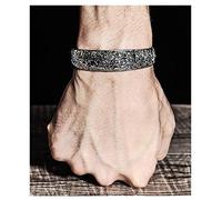 ZCCZJS Vintage Beast 925 Sterling Silver Hand Opening Adjustable Men and Women Bracelets, domineering Personality Hipsters Give Boyfriend Dad a Gift Souvenir.