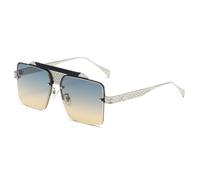 ZCCZJS Vintage Large Square Sunglasses Women Men Luxury Oversized Shades Metal Frame Sun Glasses Fashion Trendy Streetwear
