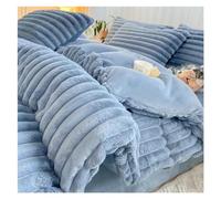 ZCCZJS Winter thickened warm double-sided plush duvet cover sheet duvet cover sheet pillowcase 4-piece king size bedding set,Bedding Sets ui