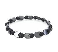 ZCCZJS Women's Beaded Bracelet, 8mm Double Layer Tiger Eye Stone Bracelet Adjustable Bracelet 30CM