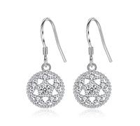 ZCCZJS Women's Earrings Elegant Hollow Lotus Seed Pendant Earrings Women's Glamorous Jewelry Women Earrings
