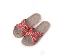 ZCCZJS Womens Slippers Slippers Women Men Indoor Home Shoes Woven Belt Casual Flat Slides Female Flip Flops Summer Hemp Sandals(2,9 (40-41))