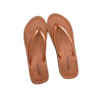 ZCCZJS Womens Slippers Summer Women Slippers Summer Wedge Flip-Flops Women Beach Slippers Thick Bottom Clip-on Casual Home Slipper(Brown,2.5 UK)