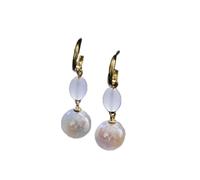 ZCCZJS Zircon Inlaid Brilliant Heart Pearl Earrings for Women Wedding Jewelry Birthday Gift