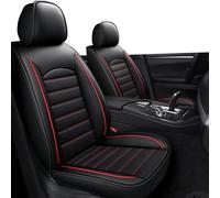ZCCZQF Car Seat Cover for IS300h ES-300h LS500h RC300h-F RC-F LC500h RX270 UX260h UX300e, Car Seat Protector Set, Front Seat Covers, Seat Protectors Waterproof Interior Accessories, Black and red