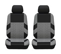ZCCZQF Car Seat Cover for VW T-ROC Cabrio Typ A1| R-Line| AB, Car Seat Protector Set, Comfortable and Breathable Protector Front Rear Back Seat Covers Accessories,2 Seats-Grey