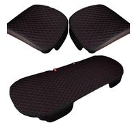 ZCCZQF Car Seat Cushion for Ford Focus Fiesta Kuga Fusion Edge ST-Line S-max ST, Car Seat Covers, Front Cushions, Cars Linen Cushion, for Car, Truck, Office Chair, Auto Accessories,E/Black red