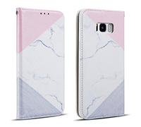 ZCDAYE Flip Wallet Case for Samsung Galaxy A71,Luxury Folio PU Leather [Granite Marble Natural Stone Textured Pattern][Magnetic Closure][Card Slots] Soft TPU Stand Cover for Samsung Galaxy A71 -White