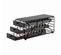ZCDCP Coffee Pod Holder Drawer Storage, Compatible with Nespresso Originaline pod, Office Kitchen Counter Organizer (90 pods-3tiers)