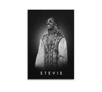 ZCDSEFF Singer Poster Stevie Wonder Poster Decorative Painting Canvas Wall Posters And Art Picture Print Modern Family Bedroom Decor Posters 08x12inch(20x30cm)