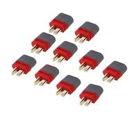 ZCDYGHU 10Pcs Amass T Connector for Deans Plug with Cover Male Female for for with Sheath Housing For RC Battery Aircraft Toys(10PCS Male)