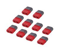 ZCDYGHU 10Pcs Amass T Connector for Deans Plug with Cover Male Female for for with Sheath Housing For RC Battery Aircraft Toys(10PCS Female)