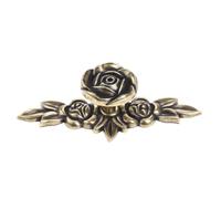 ZCDYGHU 1Pc 100mm Flower Shape Furniture Handles Wardrobe Drawer Knobs Kitchen Cabinet Door Pull Retro Classical