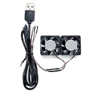 ZCDYGHU 2 in 1 3010 30mm 3cm Fan 5V Heat Dissipation CHA3005CS Mini Slim Set-Top Box USB Mute Dual(USB Plug)