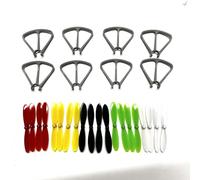 ZCDYGHU 20pcs for 4D-V9 MINI RC Drone V9 Propellers Blades Protection Maple Leaf Spare Parts(WHITE)