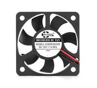 ZCDYGHU 2pcs 24V cooling fan 5cm 5010 DC 2Pin 5CM 50x50x10mm 50mm PC Heatsink Cooler Cooling Fan for SXDOOL