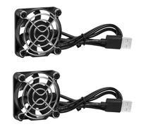 ZCDYGHU 2pcs 50mm 5cm 5010 DC5V USB Connector Quiet Cooling Fan for DIY Router Game TV Box Power Supply Dual Ball Bearing
