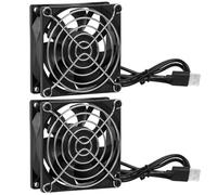 ZCDYGHU 2pcs for SXDOOL 80mm DC 5V USB Fan - Perfect for Computer and Router Cooling with Dual Ball Bearings and Strong Airflow 80X80X25mm