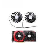 ZCDYGHU 2PCS PLD10010S12HH Cooling Fan For MSI RX 470 480 570 580 GTX 1080 1070 1060 Ti Graphics Card Cooler 10010B