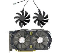 ZCDYGHU 2Pcs/Set 85MM 6600M GPU Cooler Graphics Card Fan For AMD AFOX Radeon RX 580 2048SP For Colorful GTX1070ti VGA Replace