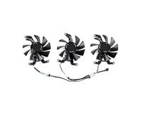 ZCDYGHU 75MM Cooling Fan For XFX Speeder for MERC QICK 308 RX 6600XT 6500XT Black ULTRA Gaming Graphics Card Cooler(Black 3-Fan)