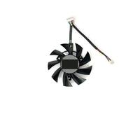 ZCDYGHU 75MM FD8015U12D Cooling Fan For ASUS for GTX 1660 SUPER Ti RX 5700 XT TUF X3 OC Graphics Card Cooler PLA08015S12HH T128015SU(Black B-Fan)