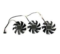 ZCDYGHU 75MM FD8015U12D Cooling Fan For ASUS for GTX 1660 SUPER Ti RX 5700 XT TUF X3 OC Graphics Card Cooler PLA08015S12HH T128015SU(Black 3-Fan)
