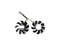 ZCDYGHU 75MM FD8015U12D GTX 1660 Cooler Fan For ASUS for Ti RTX 2060 TUF OC Graphics Card PLA08015S12HH T128015SU(Black 2-Fan PLA)