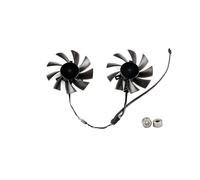 ZCDYGHU 85MM T129215SU Cooling Fan For Powercolor RX 6700 6650 6600 XT 5700 5600 V2 for Fighter Video Card Cooler HA9010H12F-Z(Black B-Fan 2 Ball)