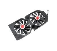 ZCDYGHU FDC10U12S9-C RX580 RX590 GPU Fan For XFX for Radeon RX 590 580 GME Black Wolf Graphics Card Cooling radiator(Plastic case fan)