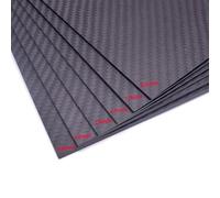 ZCDYGHU For 400mm X 200mm Real Carbon Fiber Plate Panel Sheets 0.5mm 1mm 1. 2mm 3mm 4mm thickness Composite Hardness for Material for RC(3.0mm Thickness)
