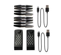 ZCDYGHU For 4DRC Foldable DRONE V4 Batteries for RICHIE for RC for Quacopter 4D-V4 Arm Motor Engines Gear Guard Propeller Blades(Battery kit)