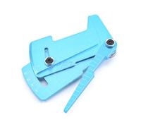 ZCDYGHU For Adjustable Ruler RC Car Height for Rim Camber 15 degrees Hobby Tools for CNC For 1/8 1/10 for Tamiya for HSP HPI(Blue)