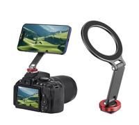 ZCDYGHU For Flymile for Magsafe Phone Cold Shoe Holder Tripod Mount for iPhone Magnetic with 1/4" Screw Hole for DJI for Ronin for Nikon DSLR Accessory(Magnetic Bracket A)